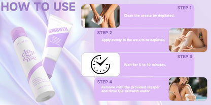 Gentle Hair Removal Cream for Sensitive Skin – Aloe & Hyaluronic Acid