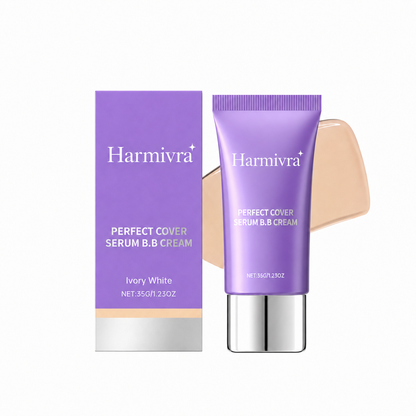 [Harmivra] M Perfect Cover Serum BB Cream (35ml) - Bifida Ferment Lysate Serum-Infused BB Cream for Anti-Aging Skin Rejuvenation, Skin Tint, Tinted Moisturizer, Skin Care Foundation Makeup,Superfood Complex,Glass Skin CardiBB OGBB PurpleBB