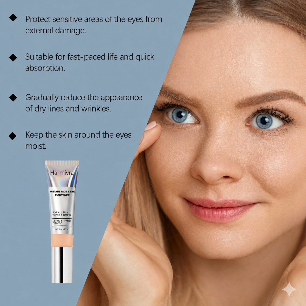 Harmivra | Instant Face Temporary Tightener – Instant visible results in 60 seconds