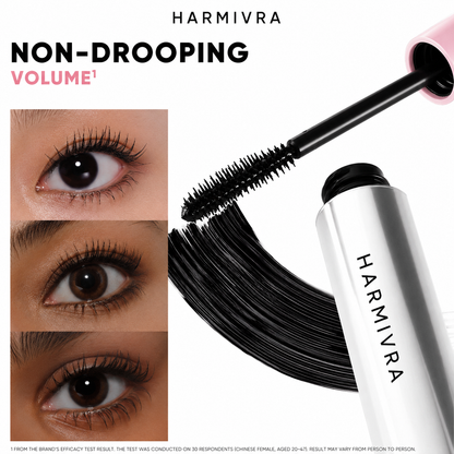 Harmivra 8X Volumizing Waterproof Mascara – 24H Long-Lasting, Smudge-Proof Lash Lift