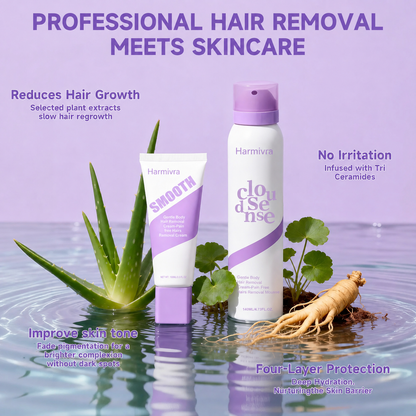 Gentle Hair Removal Cream for Sensitive Skin – Aloe & Hyaluronic Acid