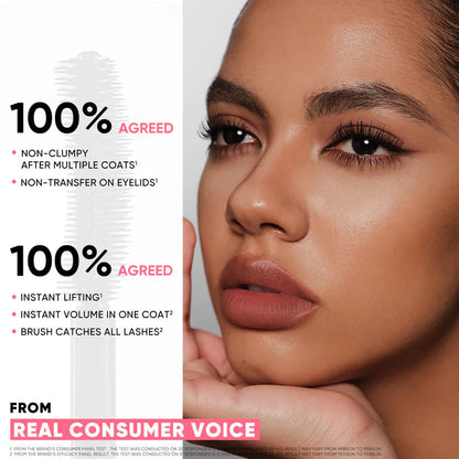 Harmivra 8X Volumizing Waterproof Mascara – 24H Long-Lasting, Smudge-Proof Lash Lift