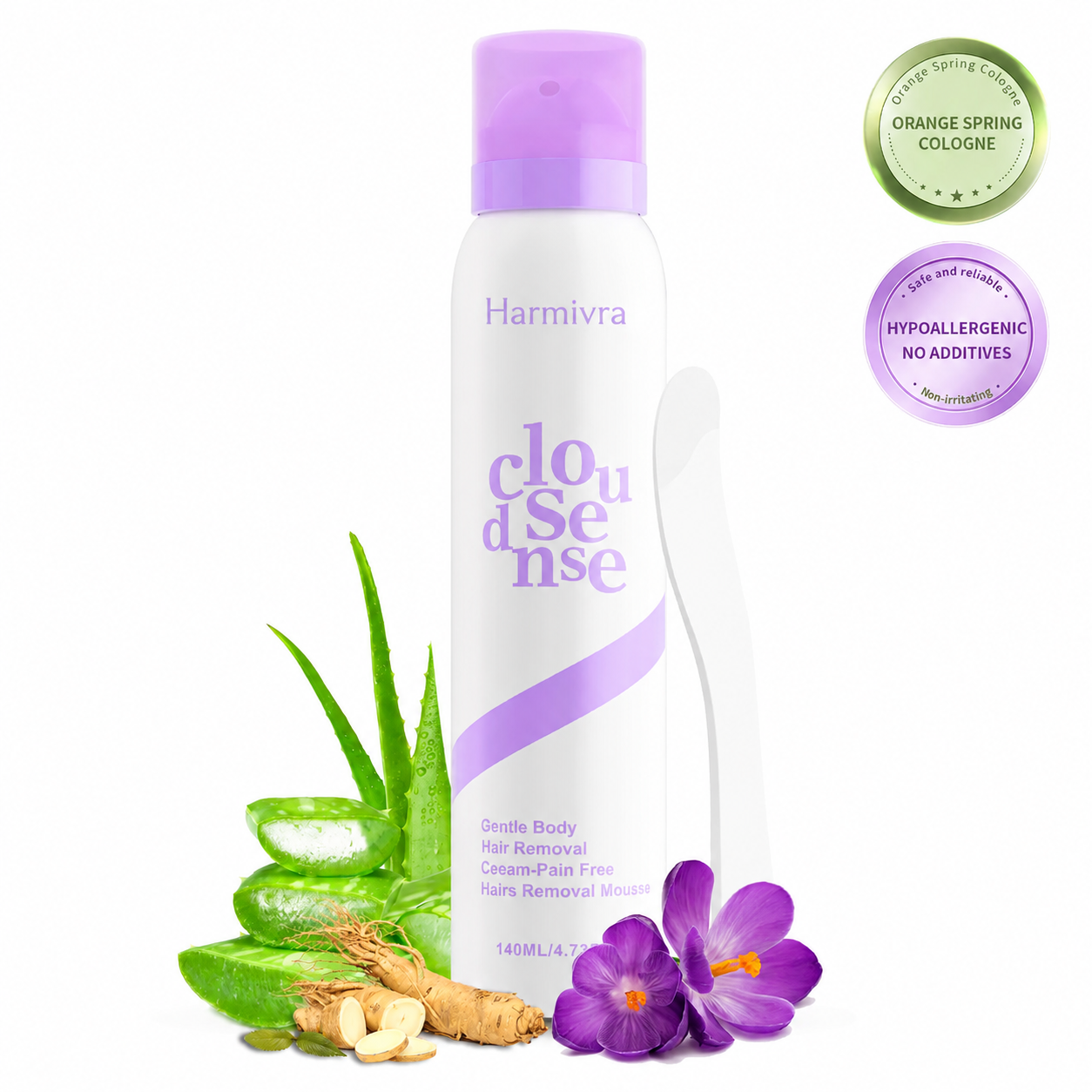 Gentle Hair Removal Cream for Sensitive Skin – Aloe & Hyaluronic Acid