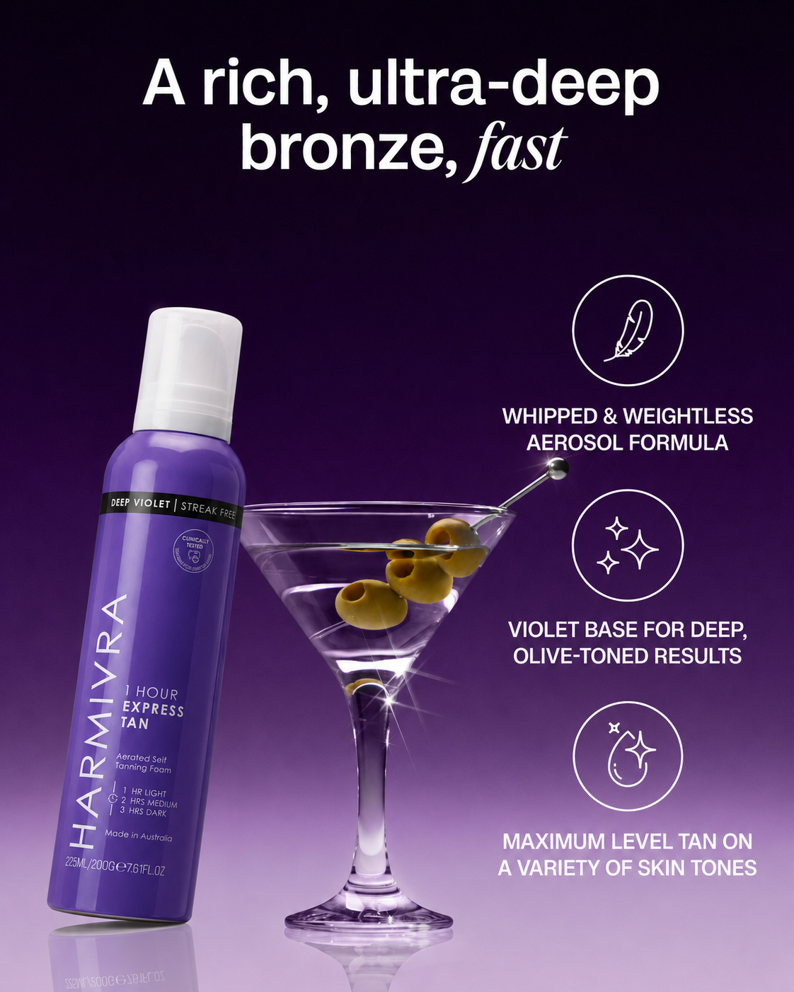 Harmivra | Deep Violet Express Glow Self Tan