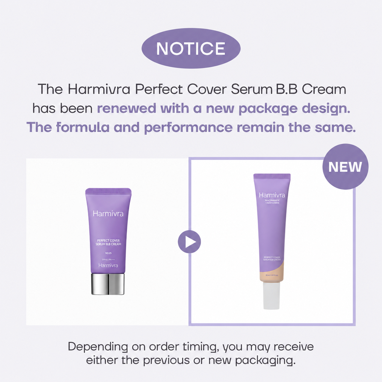 [Harmivra] M Perfect Cover Serum BB Cream (35ml) - Bifida Ferment Lysate Serum-Infused BB Cream for Anti-Aging Skin Rejuvenation, Skin Tint, Tinted Moisturizer, Skin Care Foundation Makeup,Superfood Complex,Glass Skin CardiBB OGBB PurpleBB
