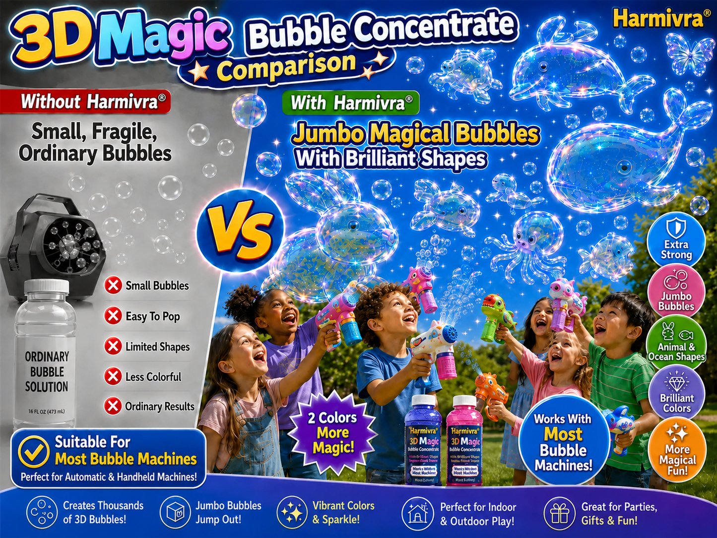 Harmivra®  Bubble Concentrate Animal & Ocean Fantasy Theme
