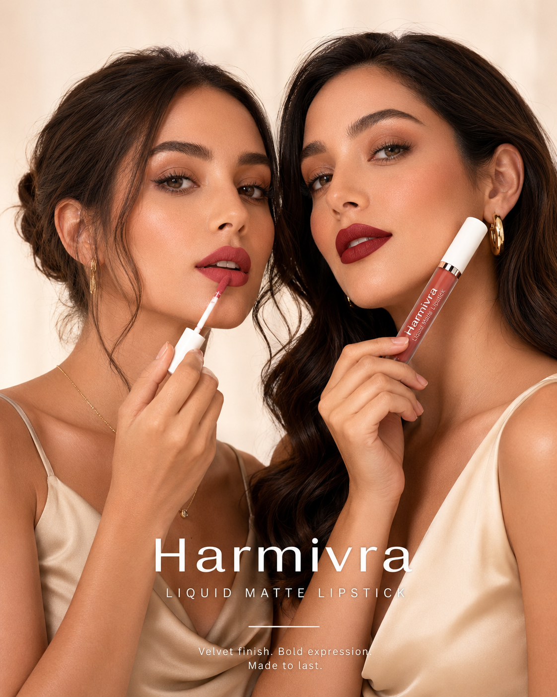Harmivra | 10Pcs Matte Liquid Lipstick Set | Rich Ruby Brick Mauve Plum Violet Purple Shades, Transfer-Proof Water Resistant Longwear Lip Gloss, Perfect for Deep & Dark Skin Tones