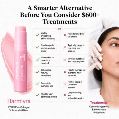 Harmivra | PINK – PDRN Collagen  Volume Balm Stick | Instant Plump & Glow